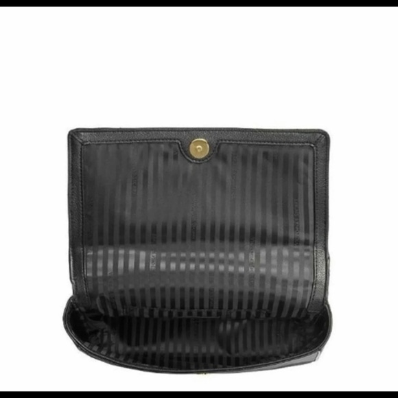 Victoria Secret black handbag with gold chain strap. - Picture 3 of 11